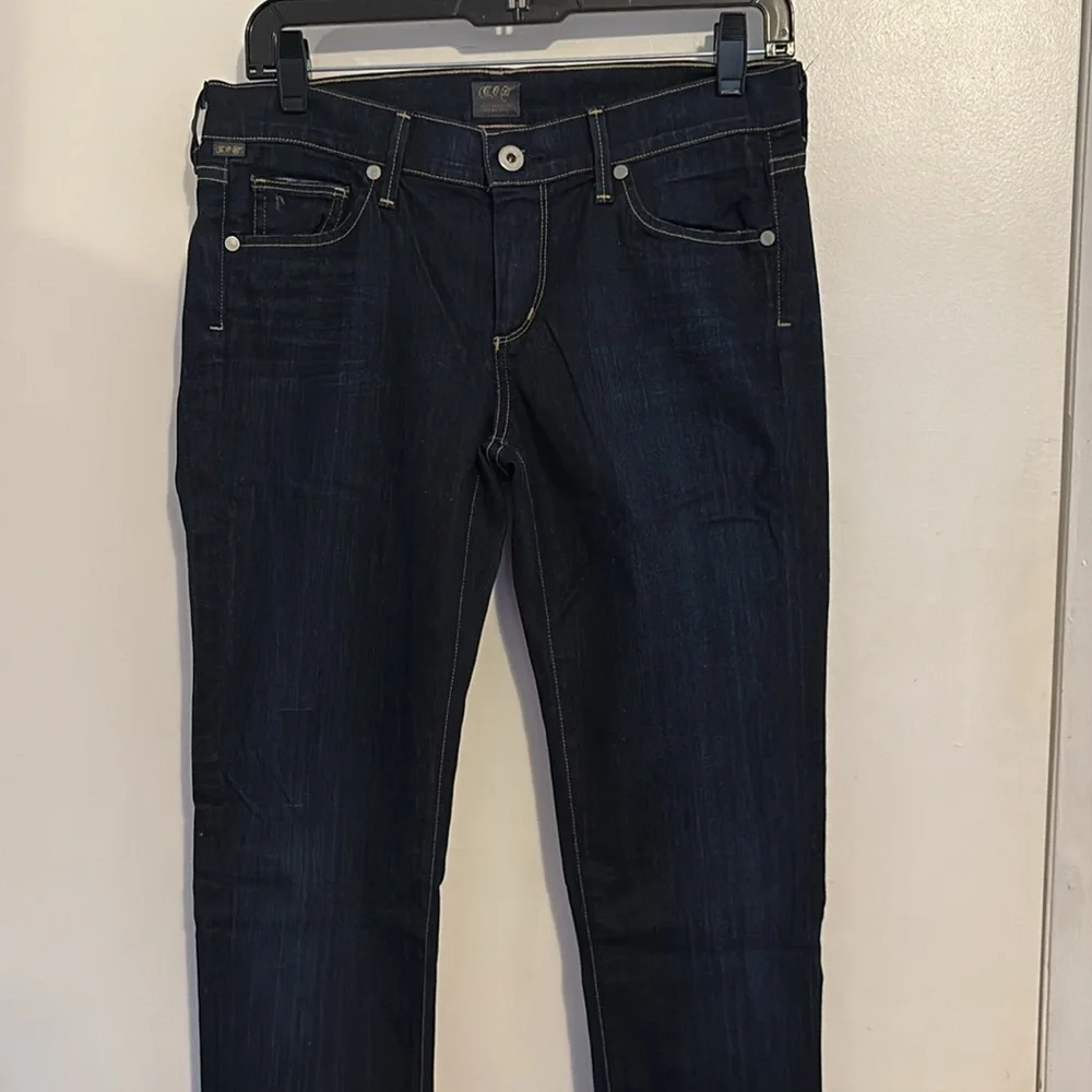 Citizens of Humanity Dark Wash Ava Low Rise Straight Leg Jeans 28 - Picture 5 of 13